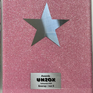 Uniox Награда "Звезда в рамке" розовая